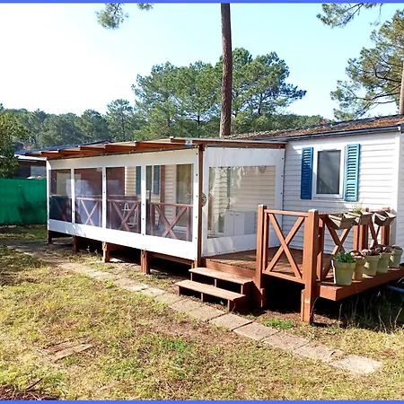 Mobil-home 2 Confort Avec Terrasse Couverte - Calme Entre Océan, Et Pinède Camping Lacanau