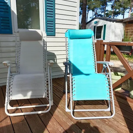 Camping Mobil-home 2 Confort Avec Terrasse Couverte - Calme Entre Océan, Et Pinède